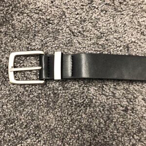 Women’s faux leather black belt